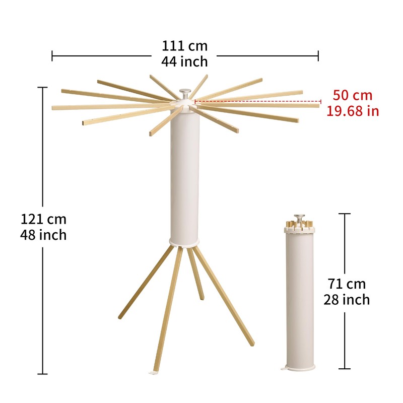 JOOM Four Legs Clothes Drying Rack, Garment Rack Portable and