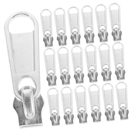 Operitacx 50 Stück Reißverschluss Reparaturset Für Zeltreißverschlüsse Reparaturset Für Gepäckreißverschlüsse Geldbörse Kit Sliders Sliders Aluminiumlegierung Silver