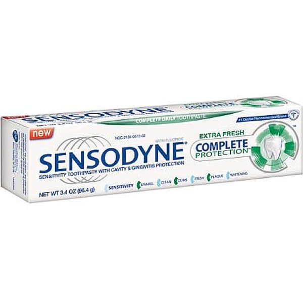 Sensodyne Tp Comp Extra F Size 3.4z Sensodyne Tootpaste Complete Extra Fresh 3.4z