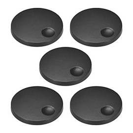 sourcing map 5pcs, Potentiometer Control Knobs For Encoder Code Switch Knobs Acrylic Volume Tone Knobs Black D type 6mm