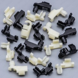 Yongtao 10-Set Door Handle Lock Rod Hood Latch Push Clip Kit, 5/32" Rod for GM, Ford, Ch