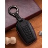 YONUFI for Toyota Key Fob Cover Leather Keychain Car Key