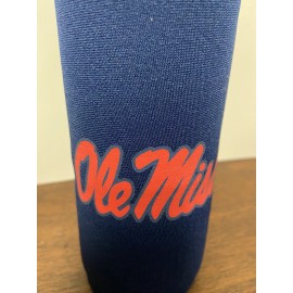 Kolder Ole Miss Rebels 20 oz Plastic Water Bottle with Neoprene Cover ( set of two )
