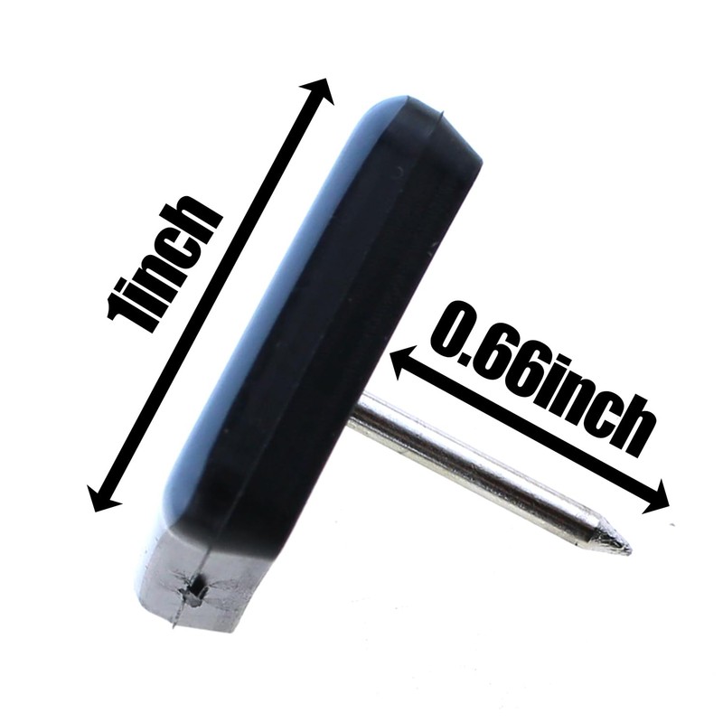 Maxmoral 30PCS 1 Inch Square Furniture Foot Slides Teflon Chair