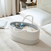 luxury little Diaper Caddy Organizer, Large Cotton Rope Nursery Baby