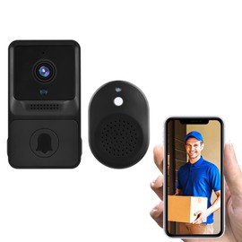 Eacam 1080P High Resolution Visual Smart Security Doorbell Camera Wireless Video Doorbell with IR Night Vision 2-Way Audio Real-Time Monitoring