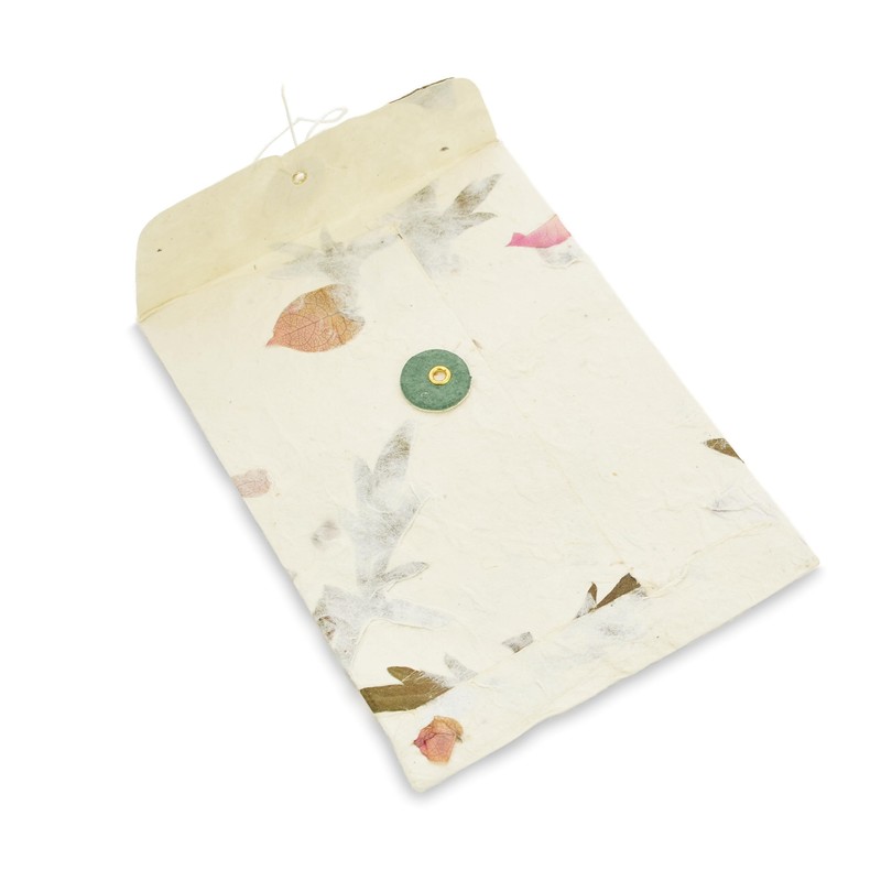 Kathmandu Valley Co. Handmade Lokta Paper Envelope with String-tie Button
