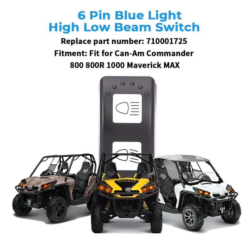 Foruly High Low Beam Switch for Can-Am Commander Maverick MAX