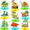 9Pcs Dinosaur Party Decorations - Dinosaur Decorations for Birthday Party