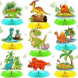 9Pcs Dinosaur Party Decorations - Dinosaur Decorations for Birthday Party Dinosaur Table Decorations Dinosaur Centerpieces