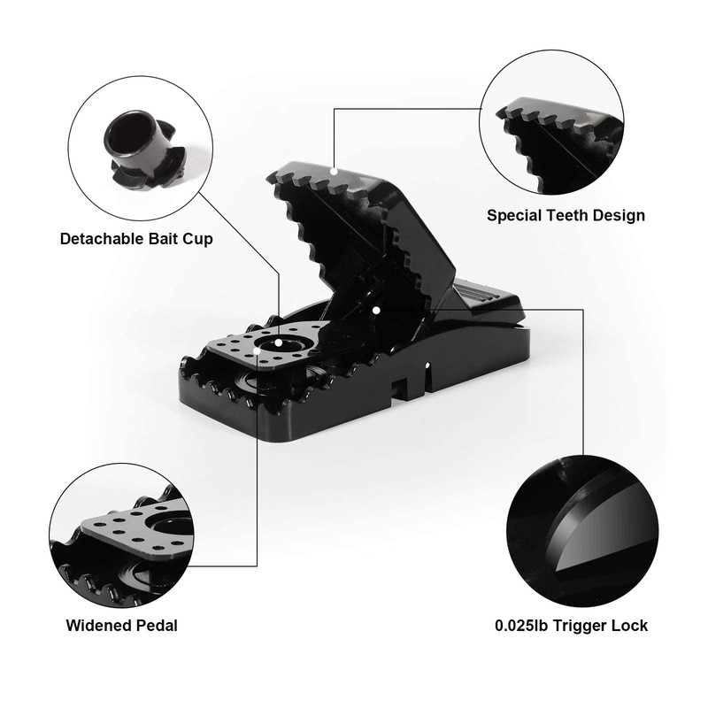 20 Pack Mouse Traps Indoor for Home,Mice Traps for House,Reusable