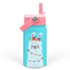 Llama Water Bottle - Kids Water Bottle with Straw Lid
