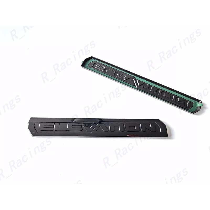 GMC OVERLAY 1PC Gloss Black Rear Tailgate Elevation Emblem Badge