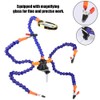 Five Arm Flexible Soldering Station Clip with Magnifying Glass Welding