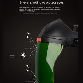 Full Face Welding Helmet Anti-UV ARC Weld Welder Lens Grinding Mask Visor UV Radiation Masks Gas Welding Protection Supplies
