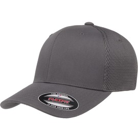 Joe's USA Flexfit 6533 Fitted Ultrafibre Airmesh Cap - L/XL - 1 Pack - Dark Grey