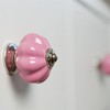 Nicola Spring 6 Pack Pink Ceramic Round Drawer Knobs with