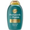 OGX ProGrowth + Peptide Clarifying Shampoo, Gentle Exfoliating Shampoo, Supports