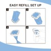 Jumbo Square Refills Disposal Bags Refill Compatible with Genie Diaper