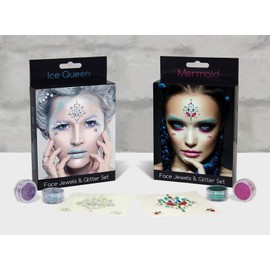 Mermaid Face Jewels and Glitter Set