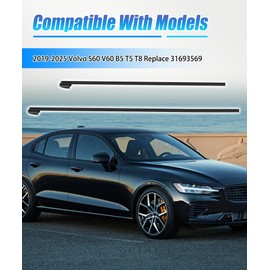 2Pcs Front Windshield Wiper Blade Refill Kit Compatible With 2019-2025 Volvo S60 V60 B5 T5 T8 Replace 31693569 (Driver and Passenger Side)