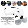 Rechargeable Headband Magnifier Hands Free Head Magnifying Glasses with 4