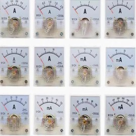 호환 91C4 전류계 DC 아날로그 1mA 5mA 2A 3A 패널 기계식 포인터 유형 측정기 [03 0-10A] Compatible 91C4 Current Meter DC Analog 1mA 5mA 2A 3A Panel Mechanical Pointer Type Meter [03 0-10A]