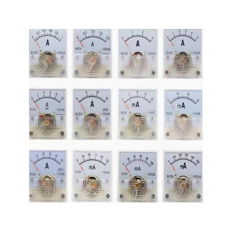 호환 91C4 전류계 DC 아날로그 1mA 5mA 2A 3A 패널