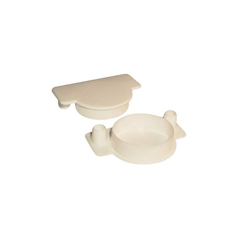 100 Pack Rok Hardware 1-3/8" (35mm) Maple Plastic Hole Cover