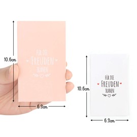 Absofine 100 Stk Mini Geschenktüten Freudentränen Geschenktüten Rosa & weiß Papiertüten Tüten Geschenk-Verpackung für Hochzeit Taschentücher Schmuck