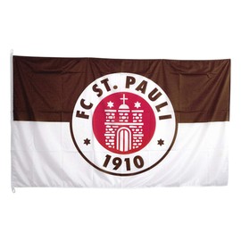 FC St. Pauli - Hoisting Flag Logo - 120 x 200 cm - Brown/White