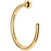 20 Gauge 1/4" Body Candy Solid 14k Yellow Gold Small