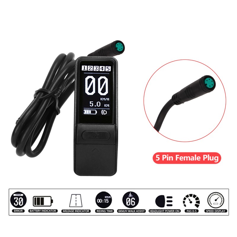 Electric Bike LCD Display Waterproof SW102 Display Panel Electric Bike