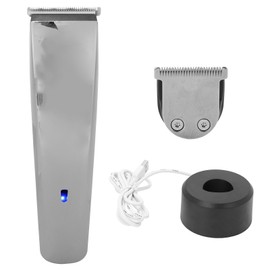 Professional Rechargeable Electric Hair Trimmer Hair Clipper Cutting Machine Styling ToolSilver