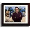 Nick Offerman Autograph Promo Print - Ron Swanson - Framed 8x10