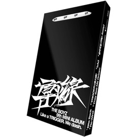 Generic THE BOYZ TRIGGER 9th Mini Album Standard Ver(VANGUARD VER.) K-pop Album Box Set 8x8 inches Black