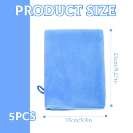 WQNNQW 5 Stück Waschlappen,Mikrofaser Waschlappen,Waschhandschuh Körper,Waschlappen Gesicht,Waschlappen Frottee,Waschlappen Baumwolle,Handtücher Klein,Kleine Handtücher,Waschhandschuh,Waschlappen Set