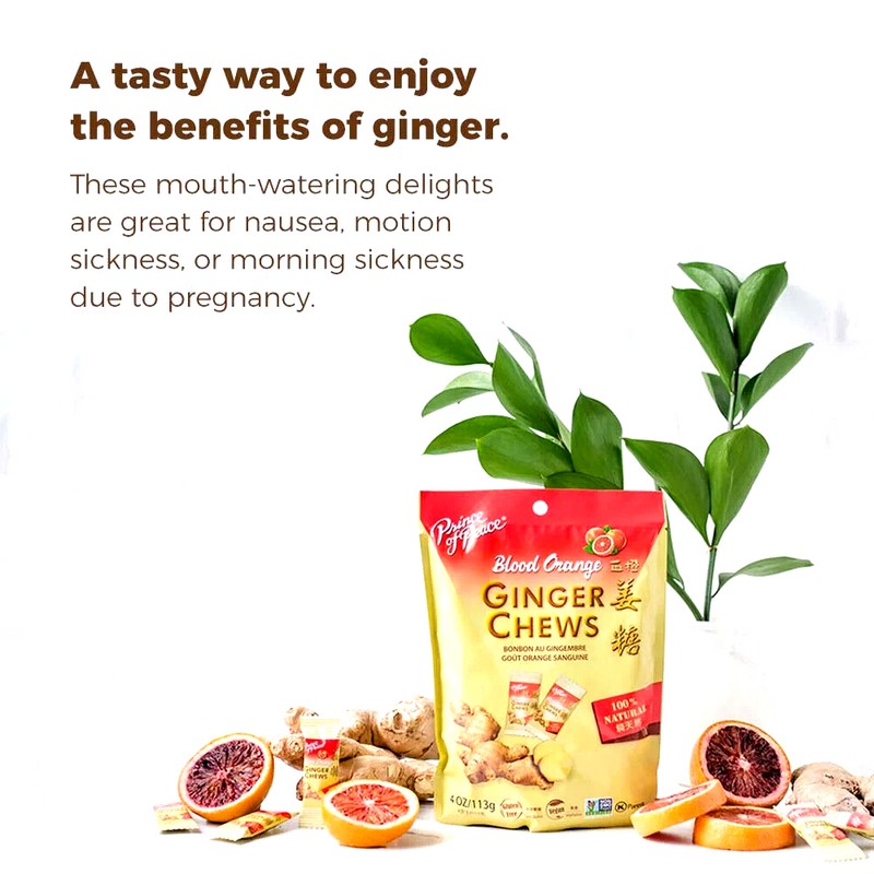 Prince of Peace Ginger Chews with Blood Orange 4 oz