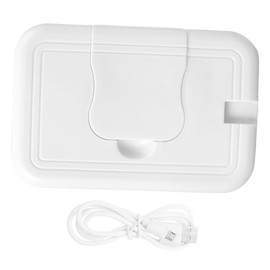 Totority Shower Wet Pouch Tissue Warmer Wipe Flushable Face Tissue Dispenser Water Dispenser for Bathroom Warmer Dispenser Refillable White Abs