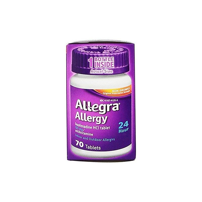 Allegra Adult 24 Hour Allergy Tablets, 180Mg, Noticeable Relief in