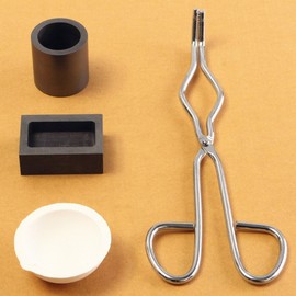 MASUNN 16Oz Gold Graphit Crucible Cup + Zangen + 1 Schmelzende Schüssel + Ingot Mould Casting