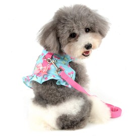 SELMAI Cat Harness and Leash for Walking Escape Proof Cherry Vest Harness for Small Dogs Boys Girls Kitten Puppies Easy on Jacket Soft Padded Cat Vest for Walking Outdoor Spring Autumn S