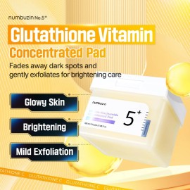 Numbuzin No.5+ Niacinamide Concentrated Toner Pad | Glutathione, Niacinamide 70p