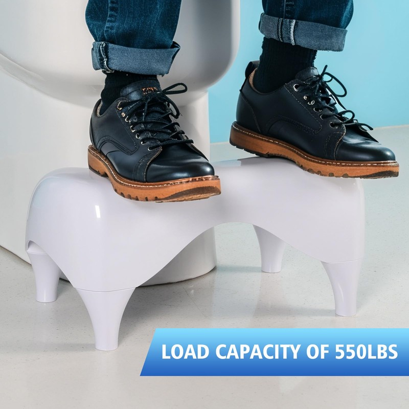 STARWISH Toilet Stool for The Bathroom, Squatting Position Helps Improves