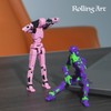 Rolling Art Action Figure Set, Model 13 Action Figure Multi-Jointed