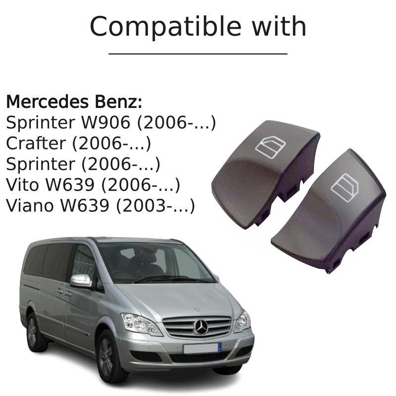 Twowinds - Window Regulator Switch Buttons A9065451213 Compatible with Mercedes