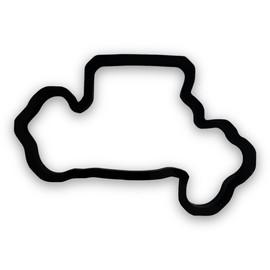 Happy Birthday Word Outline Script Cursive Fun Font Cookie Cutter with Easy to Push Design, for Special Occasions, Anniversaries, and Birthday Celebrations (5 inch)