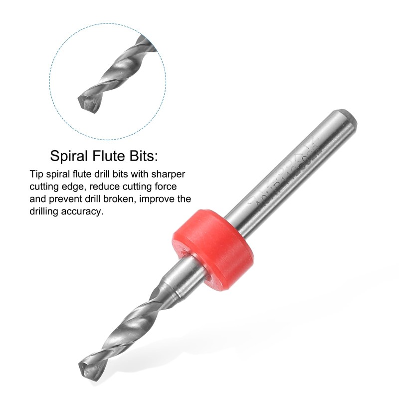 sourcing map PCB Drill Bits 2.55mm Tungsten Carbide Rotary Tool
