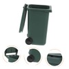OSALADI 2pcs Mini Desktop Wastebasket Stylish Office Trash Can with