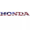 TVC HONDA PIONEER 1000-3 1000-6 TAILGATE GRAPHICS AMERICAN FLAG WAVING GLOSS